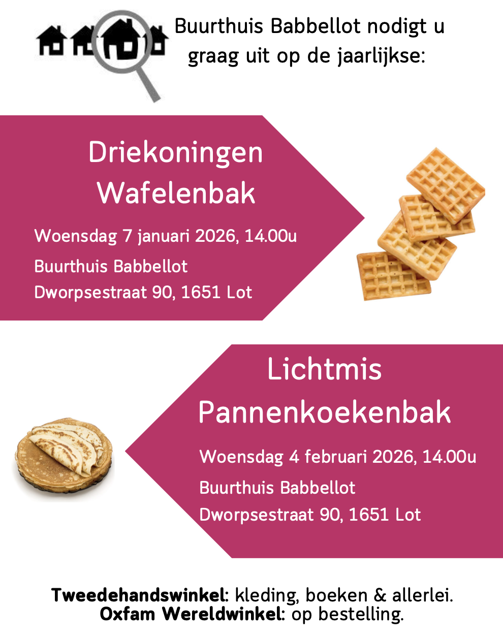 aankomende activiteit